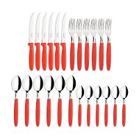Conjunto Faqueiro 24 Peças Ipanema Lâmina Inox Cabo Vermelho - Tramontina 23399791
