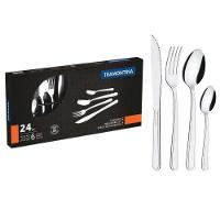 Conjunto De Talher 24 Peças Inox Buzios Tramontina Original - 2