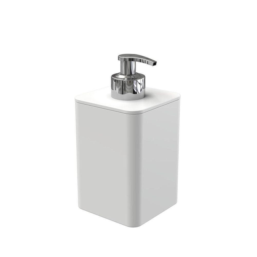 Dispenser Para Detergente E Sabonete Líquido Com Válvula Cromada - Stolf Branco - 1