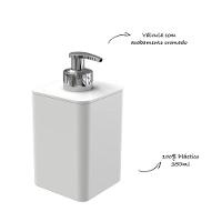 Dispenser Para Detergente E Sabonete Líquido Com Válvula Cromada - Stolf Branco - 2