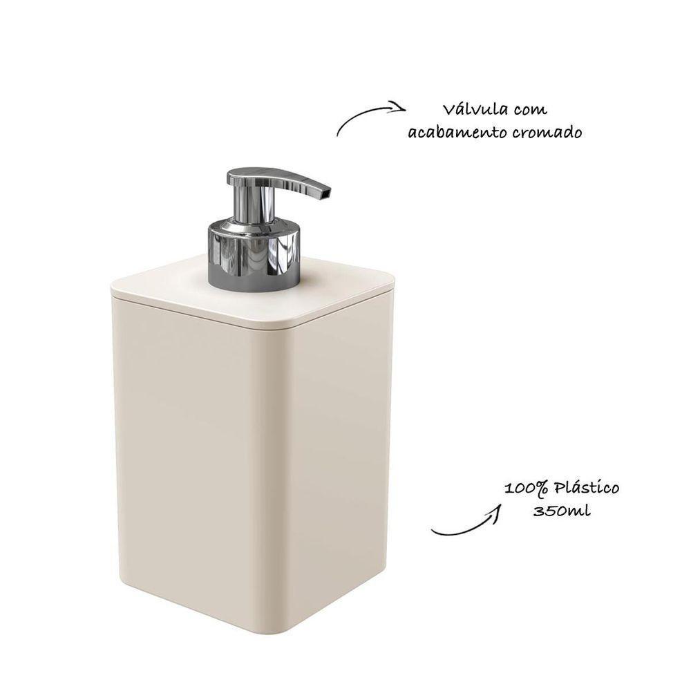 Dispenser Para Detergente E Sabonete Líquido Com Válvula Cromada - Stolf Areia - 3