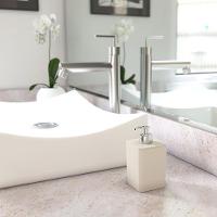 Dispenser Para Detergente E Sabonete Líquido Com Válvula Cromada - Stolf Areia