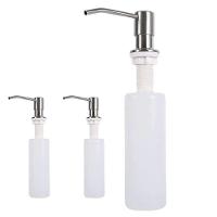 Dispenser Embutir Kit 3 Un Dosador Sabao Pia Detergente Sabonete Liquido Escovado Cozinha Banheiro - 1