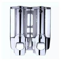 Dispenser Duplo Alcool Gel Shampoo Sabonete Liquido Hotel Shopping - 17