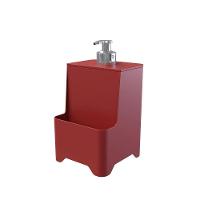 Dispenser De Pia Para Detergente E Esponja Com Válvula Cromada - Stolf Vermelho - 1