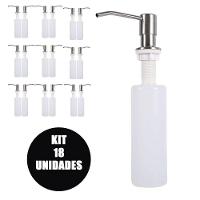 Dispenser Dosador Embutir Kit 18 Un Sabonete Liquido Sabao Detergente Cozinha Pia Banheiro Lavabo - 1