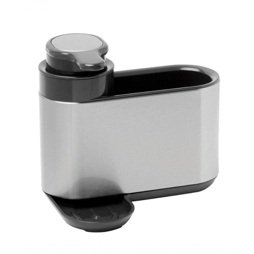 Dispenser Para Detergente Líquido Em Inox Com Porta Esponja Mimo Style - 1