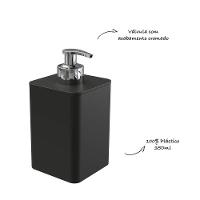 Dispenser Para Detergente E Sabonete Líquido Com Válvula Cromada - Stolf Preto - 3