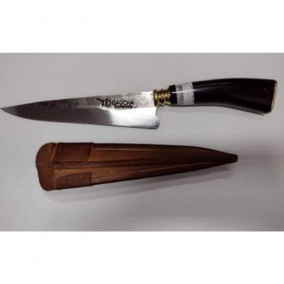 Faca Aço Carbono 7" Cabo Chifre Facas Gaucha 1007ts/lcv