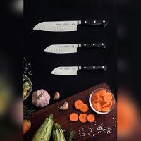 Faca Profissional Master Santoku Century Lâmina Aço Inox 7'' Polegadas - Tramontina 24020107 - 2
