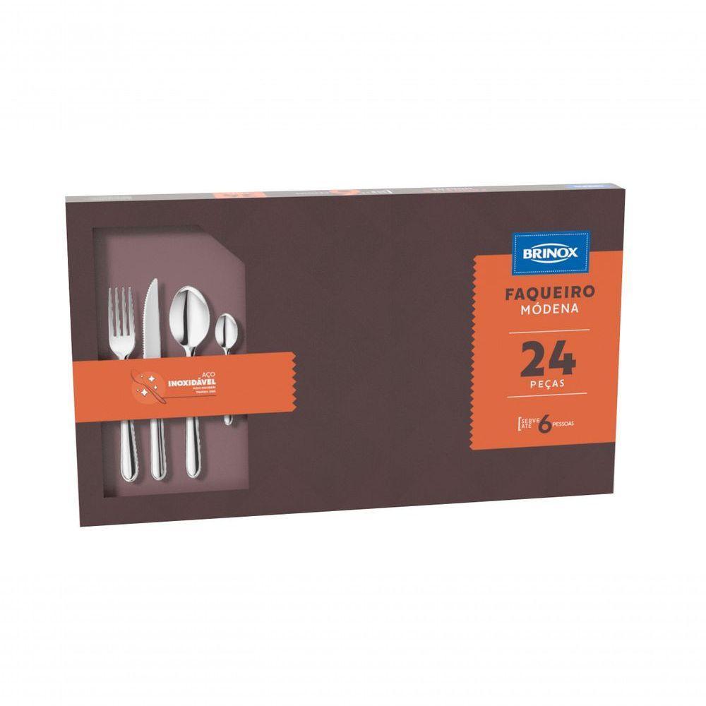 Faqueiro 24 Peças - Módena - Brinox - 1