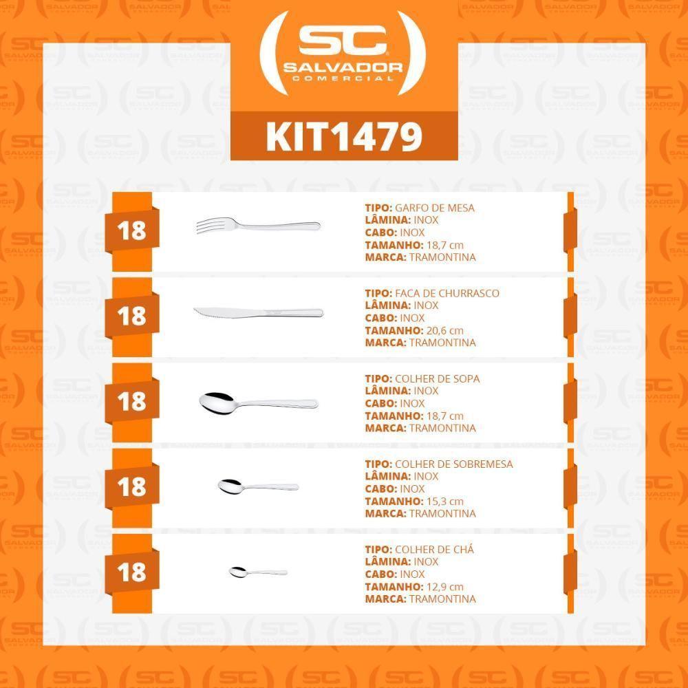 Faqueiro Búzios Com 90 Peças Totalmente Em Aço Inox Ibag - Tramontina - 4