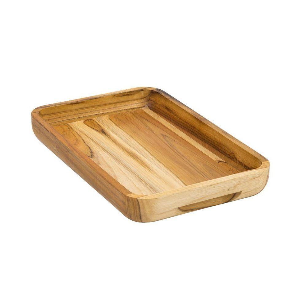 Gamela De Madeira Teca Retangular - Stolf 39,5x5 - 1