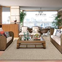 Tapete para Sala de Estar New Bouclê Piauí Tapetes São Carlos - 5