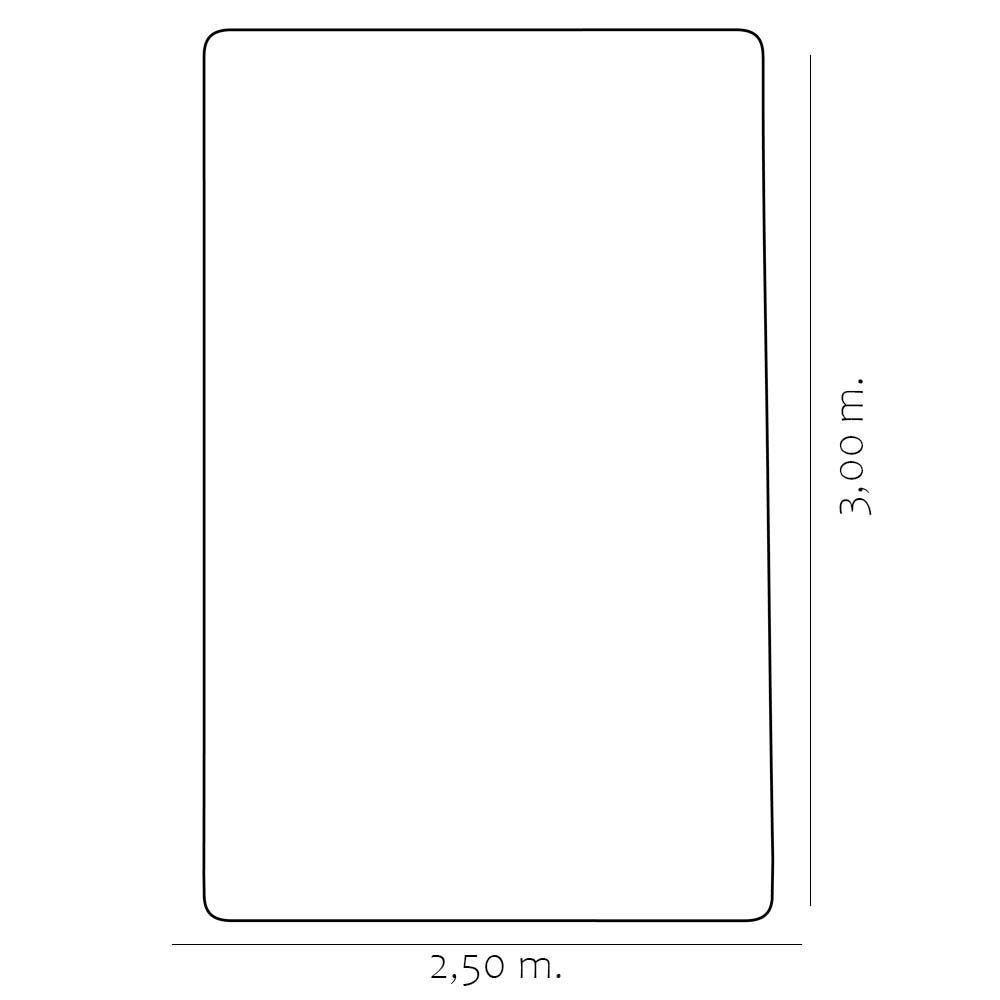 Tapete para Sala de Estar New Bouclê 2,50x3,00 Palha Tapetes São Carlos - 5