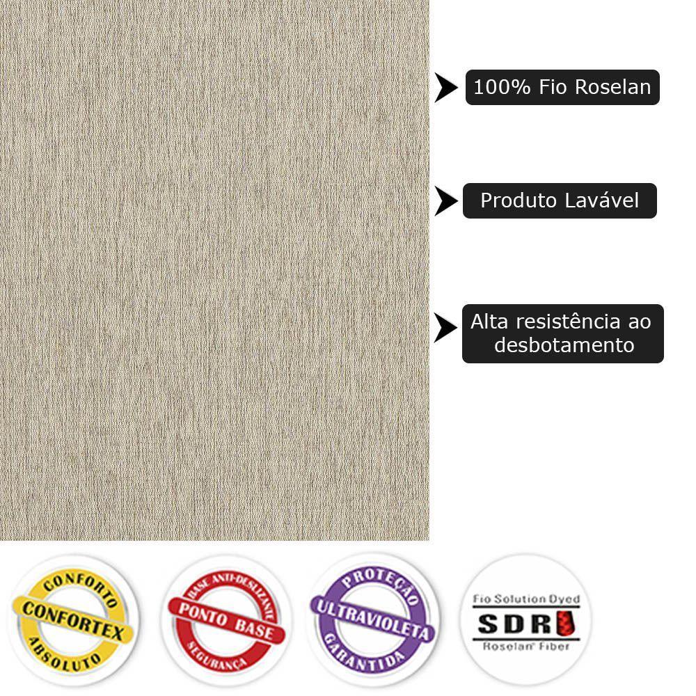 Tapete para Sala de Estar New Bouclê 2,00x2,50 Palha Tapetes São Carlos - 5