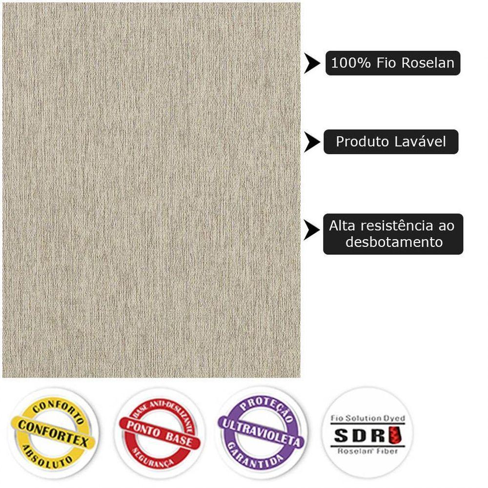 Tapete para Sala de Estar New Bouclê 2,00x2,50 Palha Tapetes São Carlos - 8