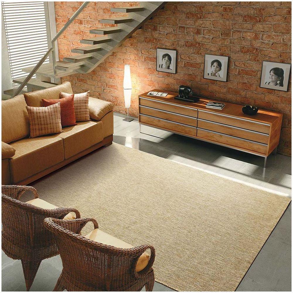 Tapete para Sala de Estar New Bouclê 2,00x2,50 Palha Tapetes São Carlos - 10