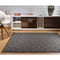 Tapete Sala Quarto 1,50 X 2,00 Antiderrapante Preto Ht-03 - 2