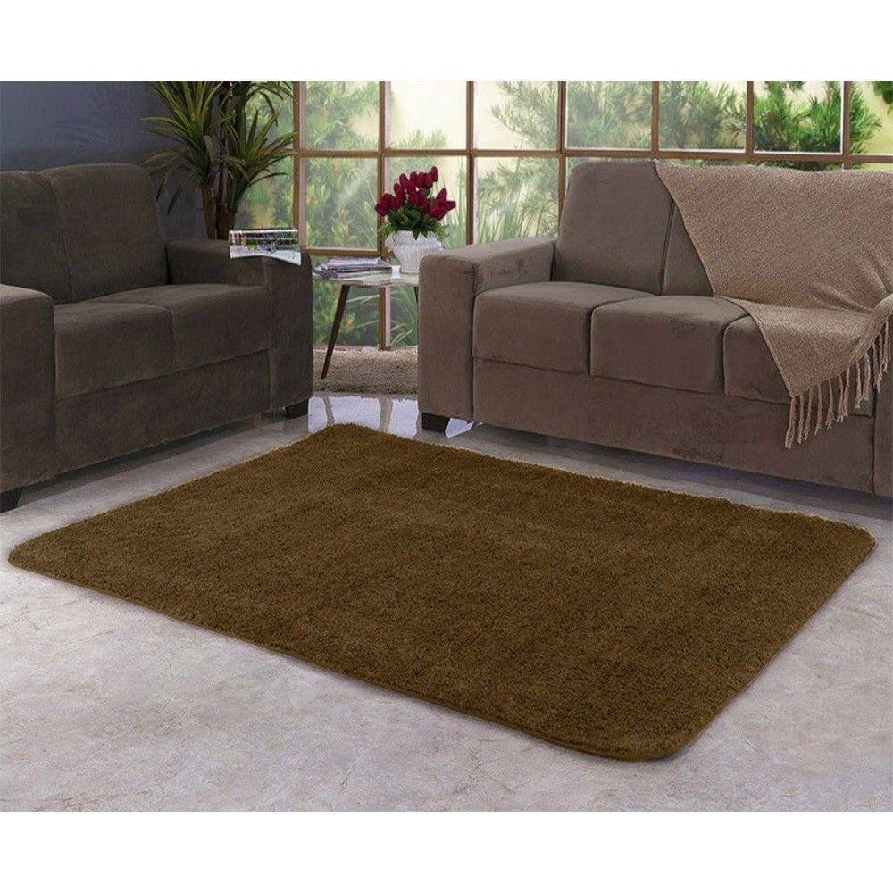 Tapete Sala 1,50 X 2,00 M Macio Antiderente Caramelo - 1