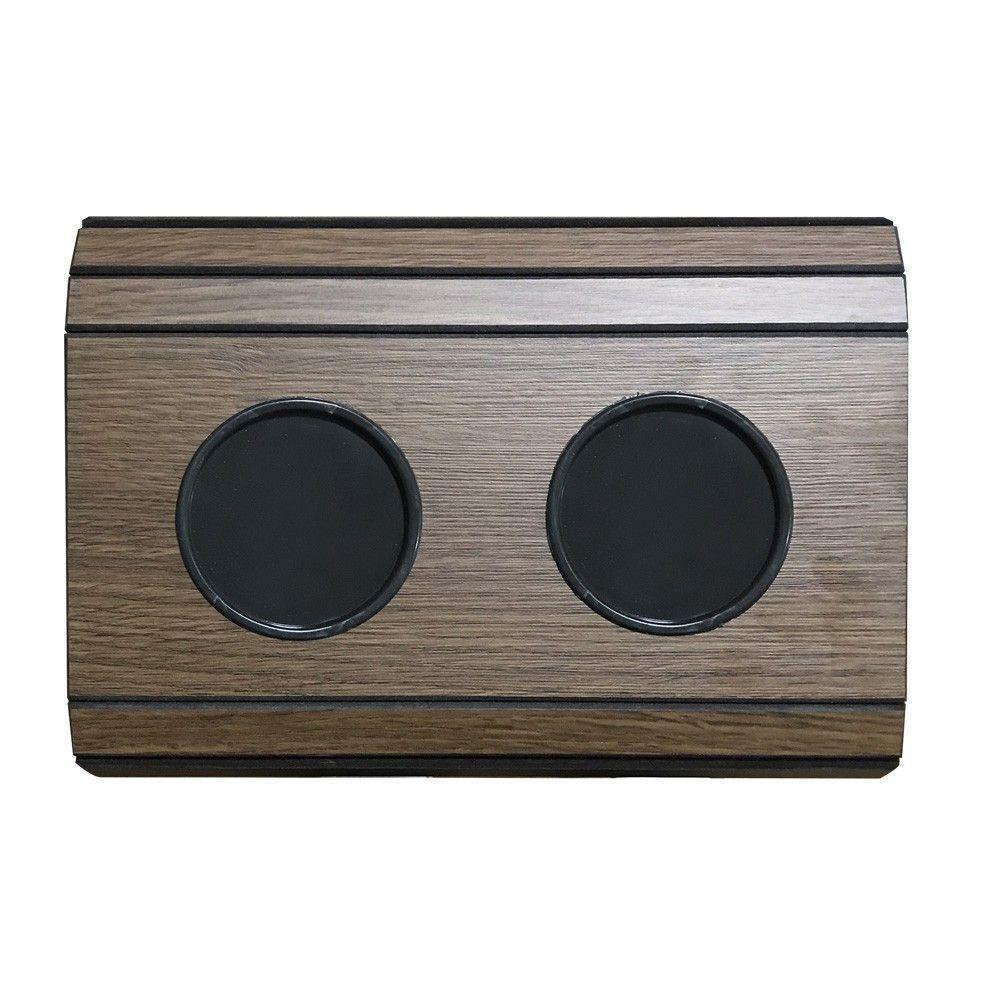 Bandeja Esteira para Braço de Sofá com Porta Copo Marrom - 3