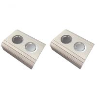 Kit 02un Esteiras Braço Sofá Branca Porta Copo Alumínio - 1