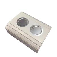 Kit 02un Esteiras Braço Sofá Branca Porta Copo Alumínio