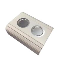 Kit 02un Esteiras Braço Sofá Branca Porta Copo Alumínio - 5