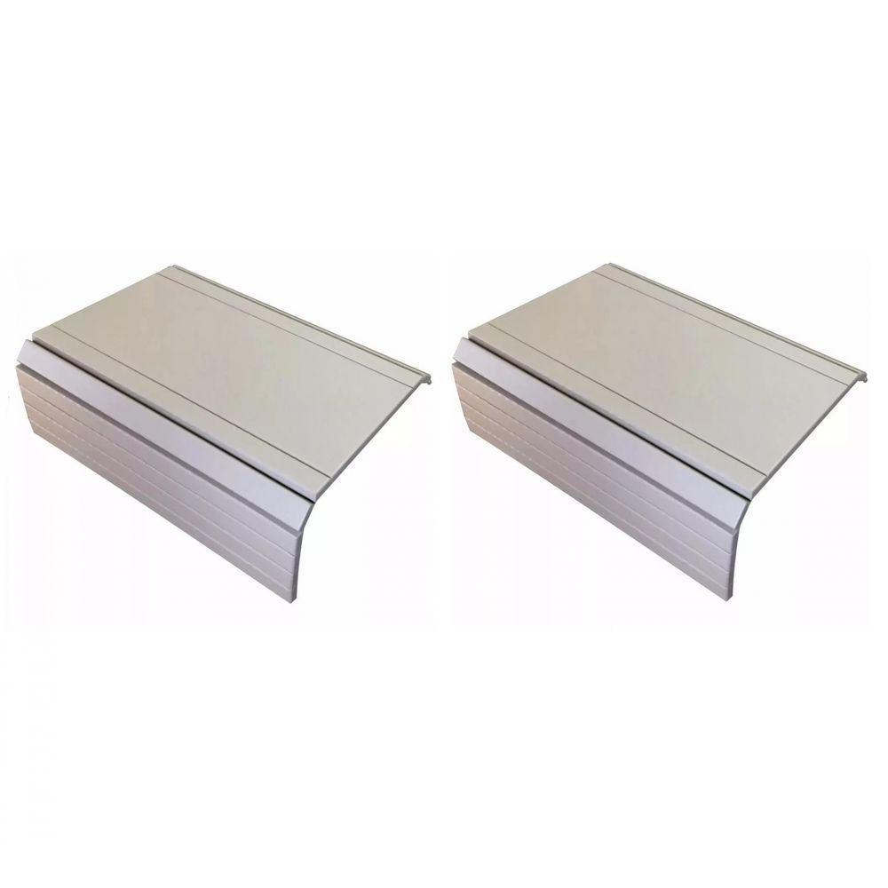 Esteira Reta Flexível para braço Sofá Kit 02un Bege Nude - 1