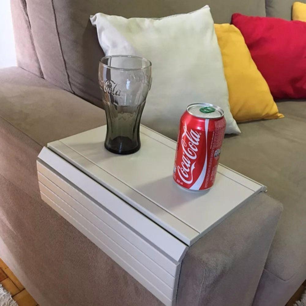 Esteira Reta Flexível para braço Sofá Kit 02un Bege Nude - 7