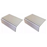 Esteira Reta Flexível para braço Sofá Kit 02un Bege Nude - 1