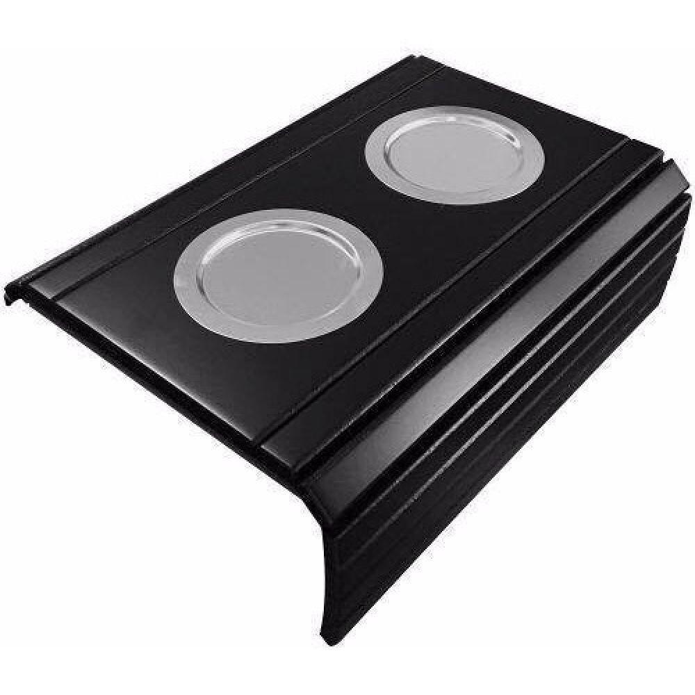 Esteira para Braço de Sofá com Porta Copo Kit 2un Preto - 4