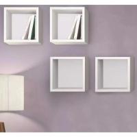 Nichos Decorativo Quadrado Kit 3 un Branco - 1