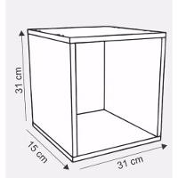 Nichos Decorativo Quadrado Kit 3 un Branco - 2