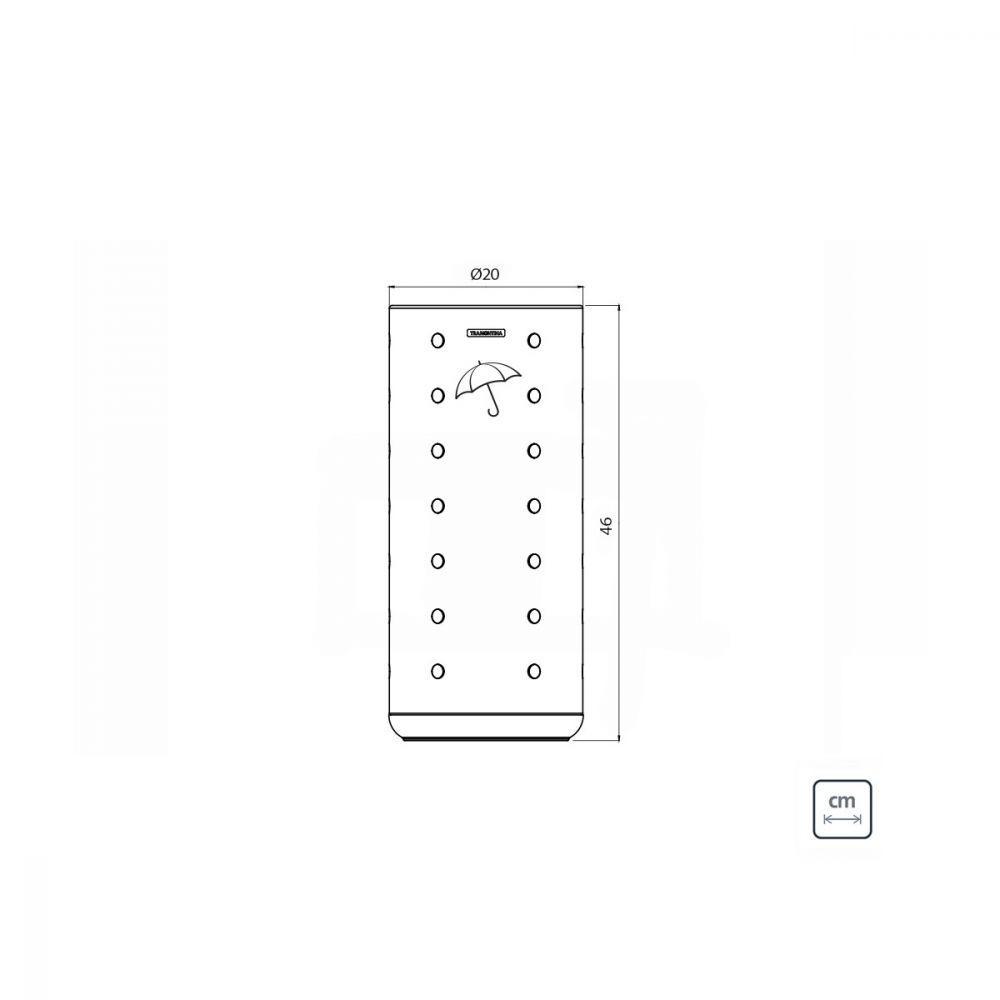 Porta Guarda-chuva Tramontina em Aço Inox 15 L. - 2
