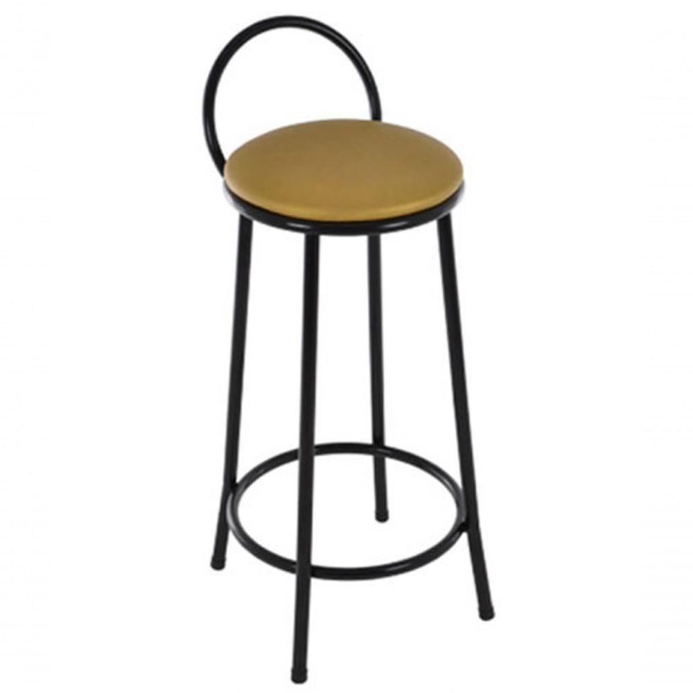 Banqueta Alta Com Arco Banqueta Para Escritório Amarelo - 1