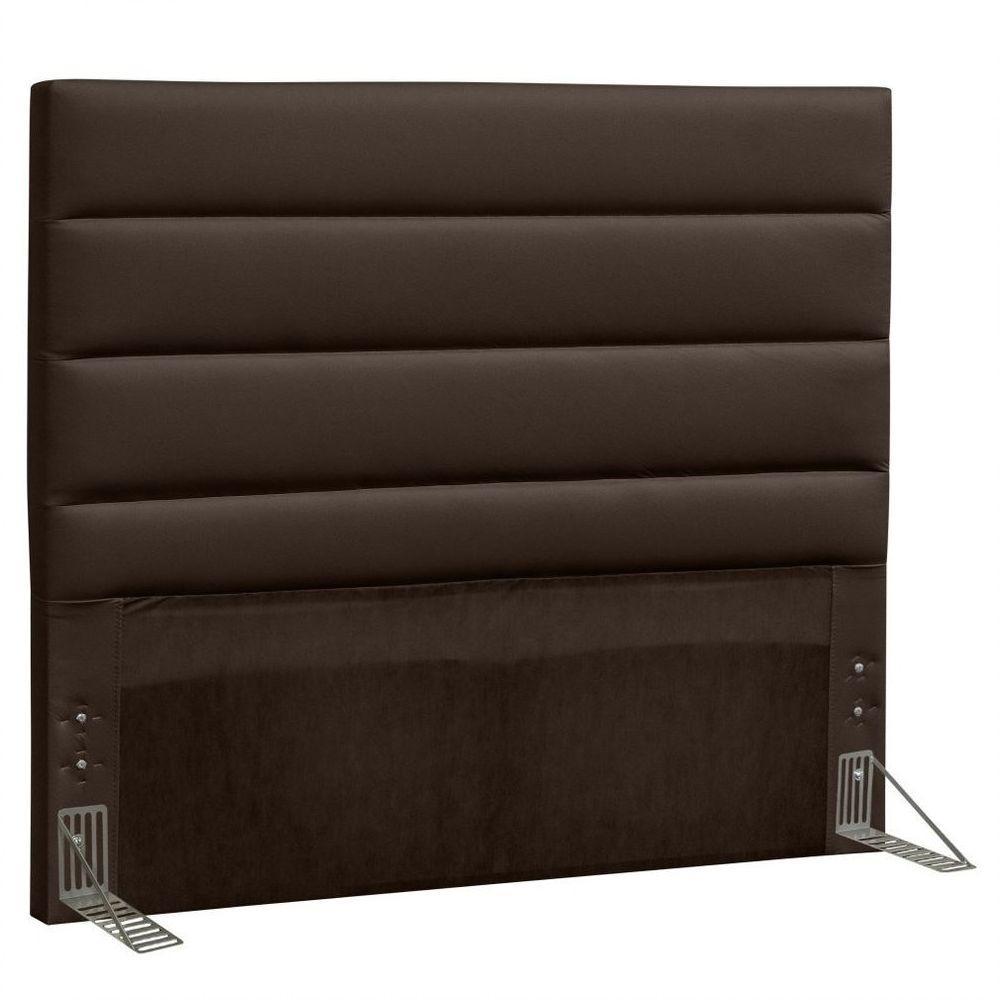 Cabeceira Quarto Casal Greta 140cm Corano Marrom - 1
