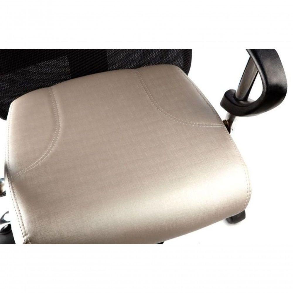 Cadeira Digitador com Braços Linha Tela Mesh Bege - 4