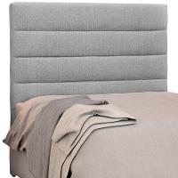 Cabeceira Quarto Solteiro 90cm Greta Linho Cinza - 5