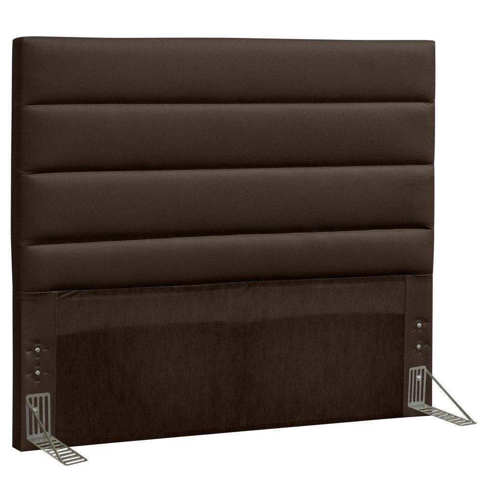 Cabeceira Quarto Casal Queen Greta 160cm Corano Marrom - 1