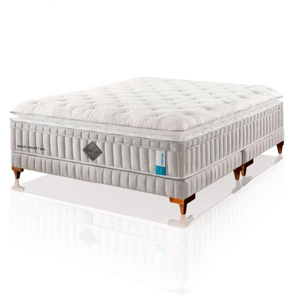 Colchão De Látex Qgel Com Cobre Box Solteiro King 96x203cm - 2