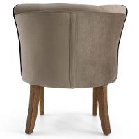 Kit 02 Poltronas Ayla Veludo Marrom Claro - 7