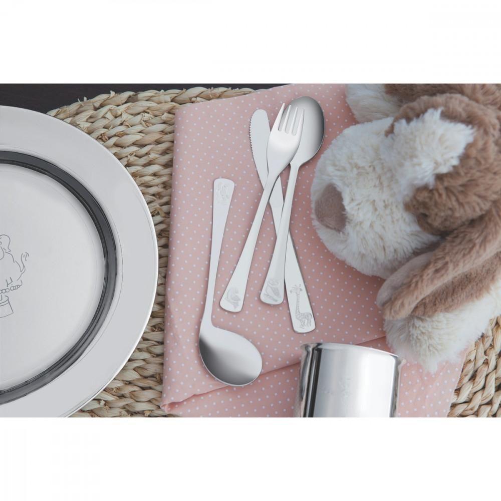 Colher Infantil Tramontina Baby Curvada em Aço Inox - 3