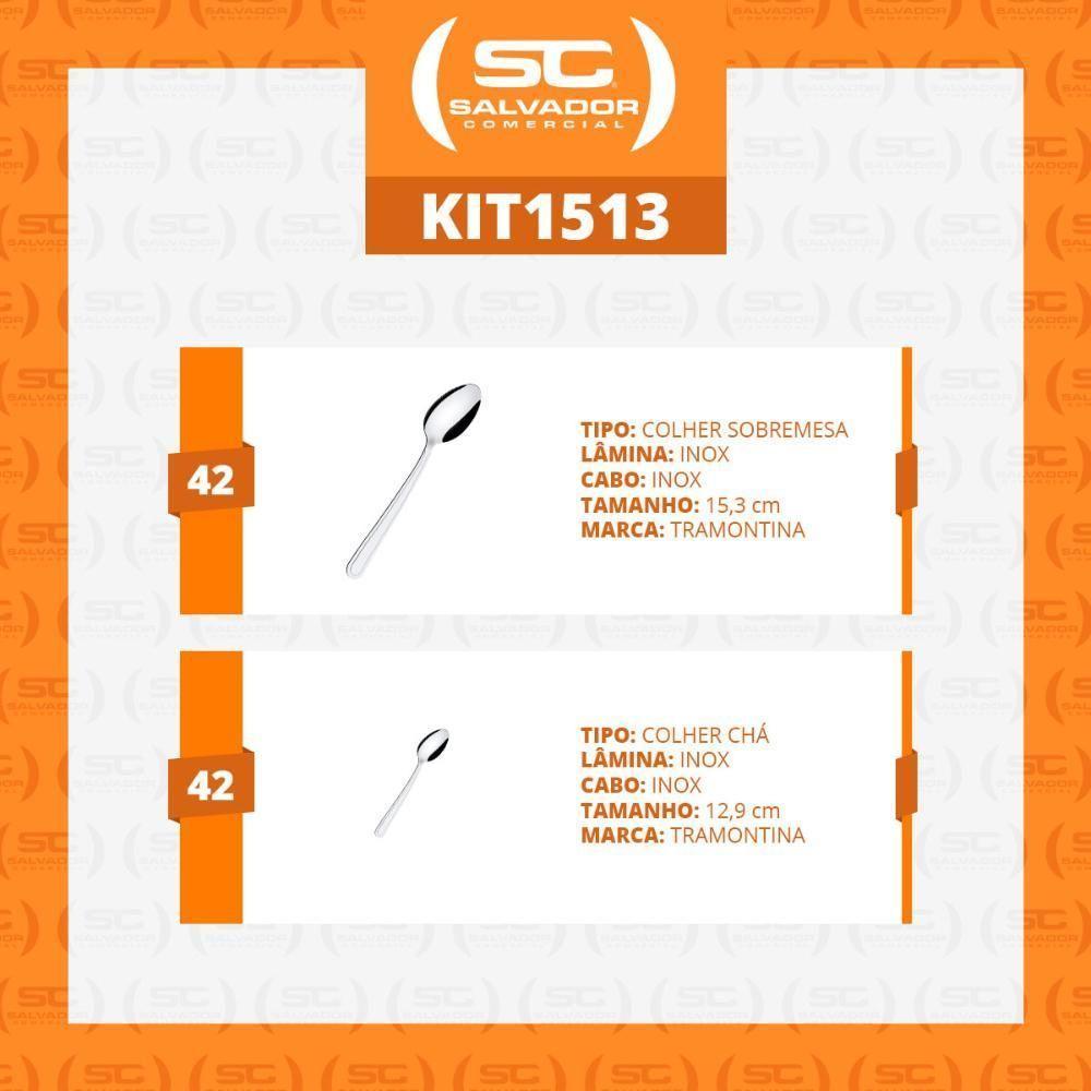 Conjunto Chá E Sobremesa Búzios 84 Peças Totalmente Em Aço Inox Ibag - Tramontina - 2