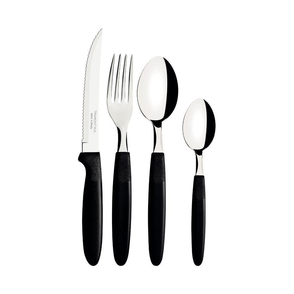 Conjunto Faqueiro 24 Peças Ipanema Lâmina Inox Cabo Preto - Tramontina 23399091 - 4