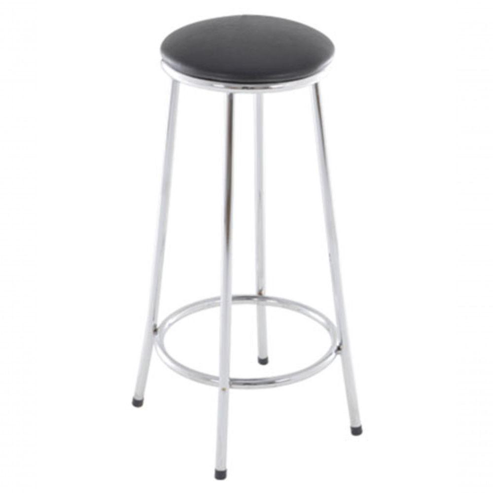 Banqueta Alta Sem Arco Banqueta Para Escritório Plus Preto - 1