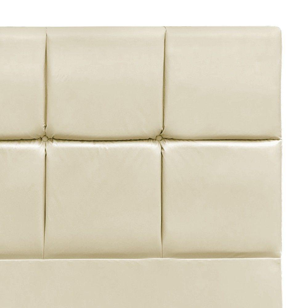 Cabeceira Roma Para Cama Box Casal 140cm Bege - 5