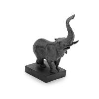 Aparador de Livros Elefantes Em Poliresina Preto 26x22x10cm - 3