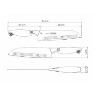 Faca Santoku Sublime Em Aço Inox 7,5" Tramontina 24068/108 - 5