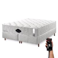 Colchão De Látex Híbrido Firme Box E Kit Spa Solteiro King 96x203cm - 2